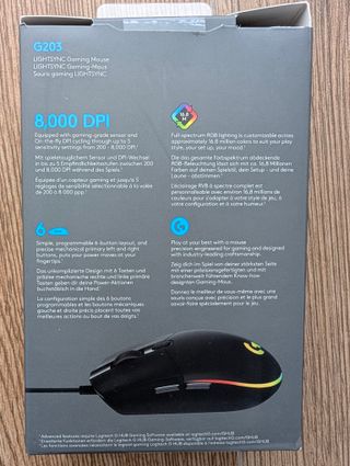 Ratón Logitech G203 Negro