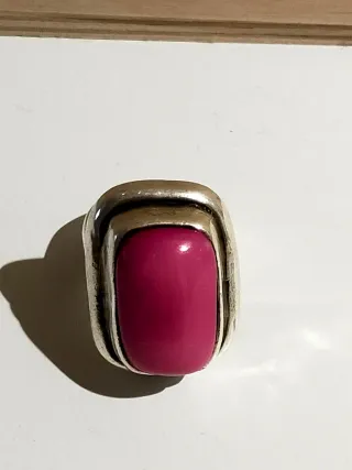 Anillo plata y rosa B&G