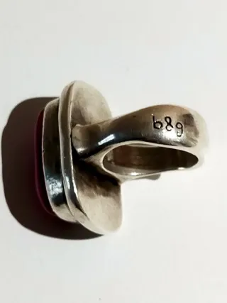 Anillo plata y rosa B&G