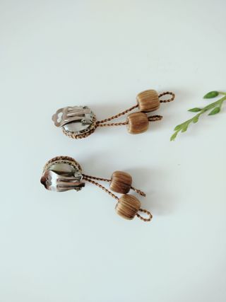 Pendientes Dalarna Suecia de pelo humano