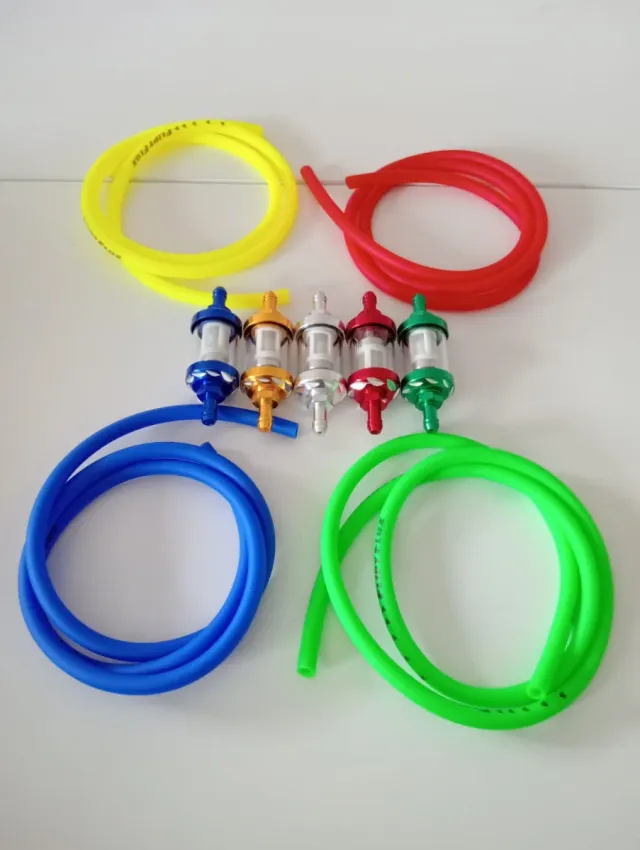 Tubo gasolina y filtro varios colores