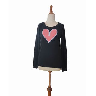 Kukuxumusu/ Camiseta manga larga negra estampa M