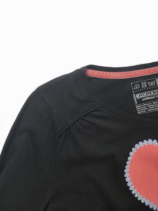 Kukuxumusu/ Camiseta manga larga negra estampa M