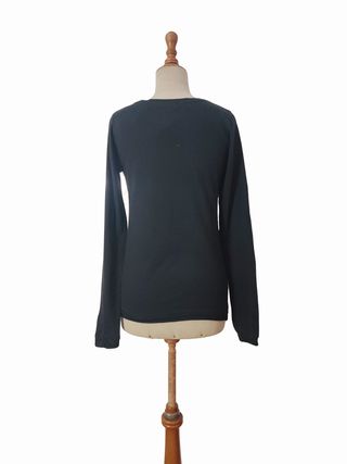 Kukuxumusu/ Camiseta manga larga negra estampa M