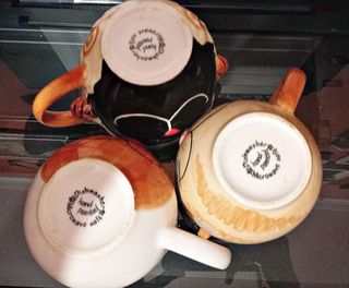 Tazas cerámica animales hechas mano