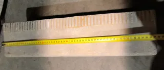 Jardinera de piedra/cemento larga