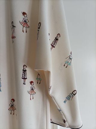 Vestido Alba Conde estampado figuras