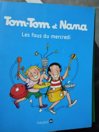 Lote de 5 libros de Tom-Tom y Nana en francès.