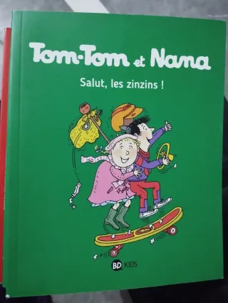 Lote de 5 libros de Tom-Tom y Nana en francès.