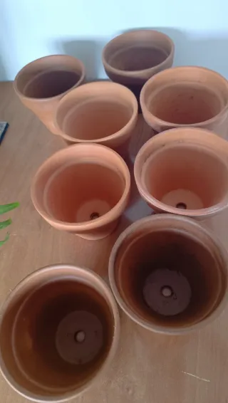 Set de macetas de terracota