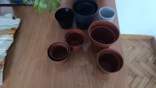 Set de macetas de terracota