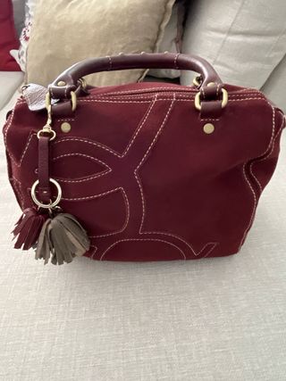 Bolso Purificación García ante burdeos