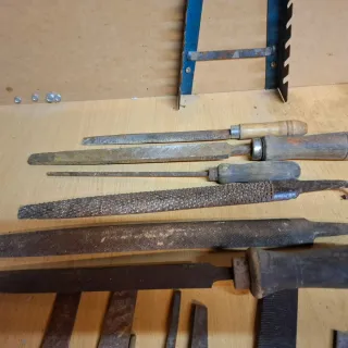 Lote de limas y herramientas