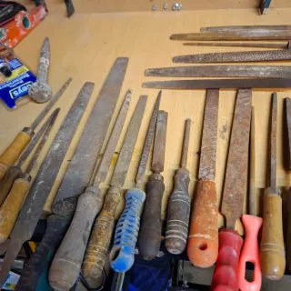 Lote de limas y herramientas