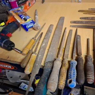 Lote de limas y herramientas