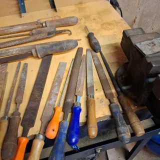 Lote de limas y herramientas