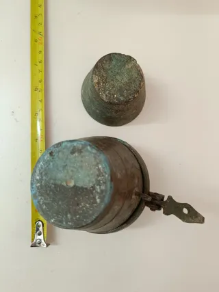 Juego de pesas ponderal siglo XIX