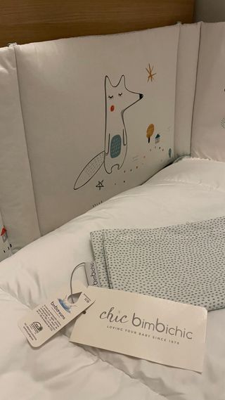 Edredón cuna + chichonera + funda almohada
