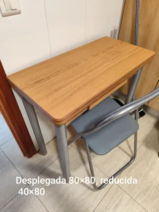 Mesa de cocina plegable 80x80