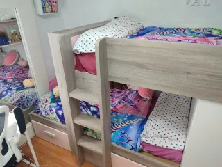 Dormitorio juvenil litera con armario