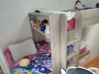 Dormitorio juvenil litera con armario
