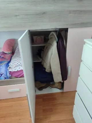 Dormitorio juvenil litera con armario