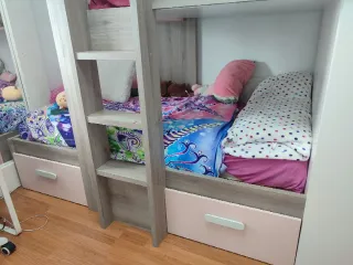 Dormitorio juvenil litera con armario