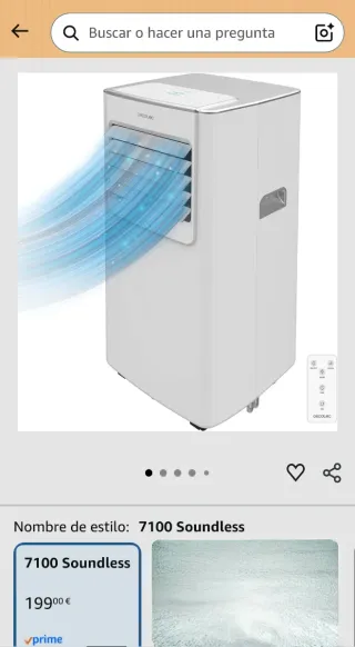 Aire Acondicionado Portátil Cecotec 7100