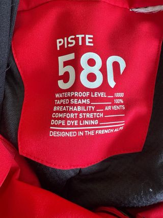 Pantalón de esquí rojo Talla L