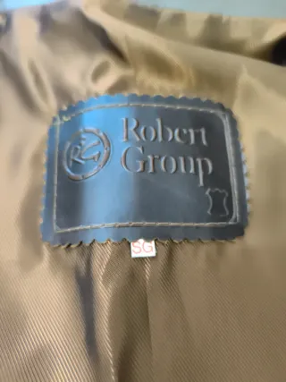 Chaqueta Piel y Ante Marrón , Talla SG