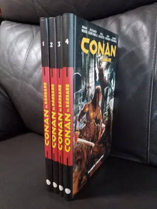 CONAN EL BARBARO BRIAN WOOD COMPLETA 4 TOMOS