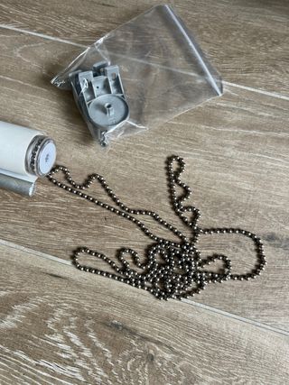 Estor enrollable blanco 102x250cm