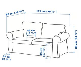 Sofá 2 plazas Erktop blanco