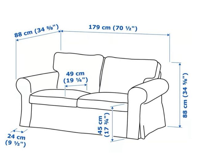 Sofá 2 plazas Erktop blanco