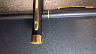 Pareja Bolígrafo y Pluma Estilográfica Negro/Dorad