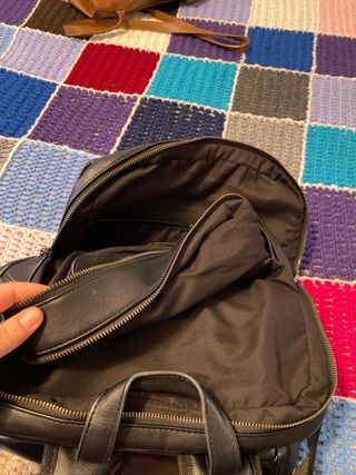 Mochila efecto piel Misako negra