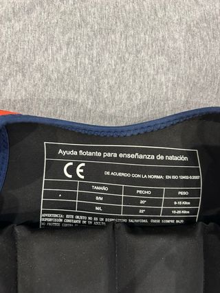 Chaleco flotador infantil tiburón y peces