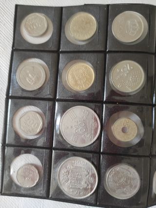 Lote monedas pesetas variadas