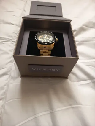 Reloj Viceroy Cronógrafo Dorado y Negro