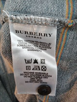 Polo Burberry cotone uomo taglia S