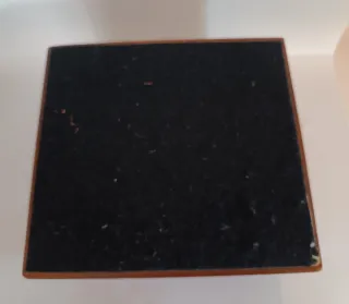 Caja victoriana de raíz de nogal