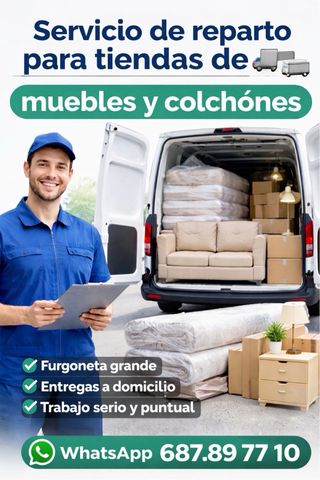 Servicio de reparto para tiendas de muebles!