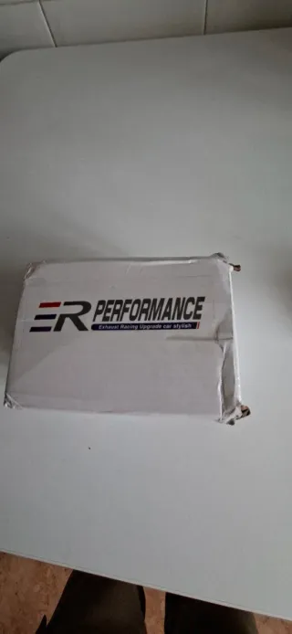 Cola de escape carbono