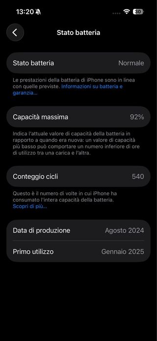 iPhone 16 256GB Nero