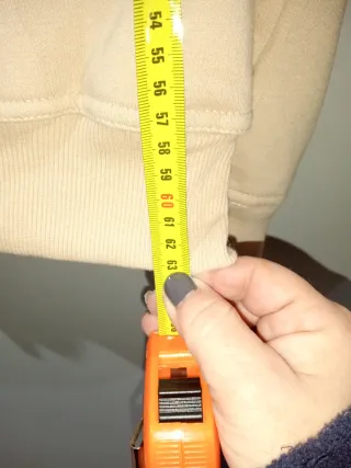 Sudadera beige talla L