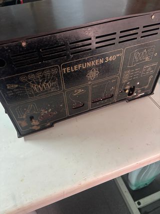 Radio antigua de valvulad Telefunken 340