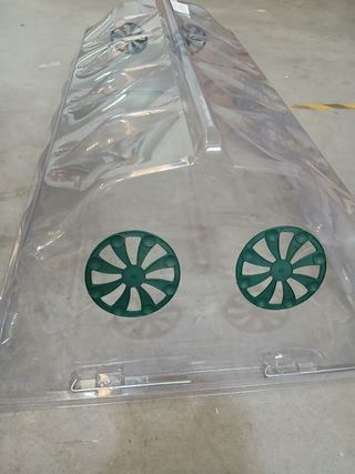 Mini invernadero policarbonato con ventilación