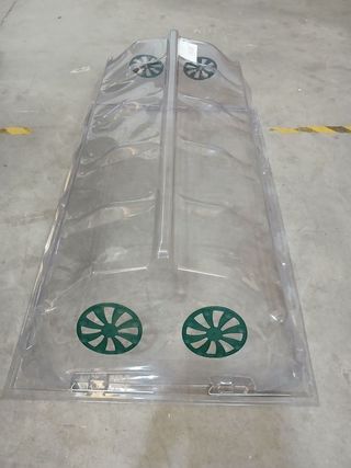 Mini invernadero policarbonato con ventilación