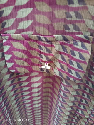 Camicia Motivi verde/bordeaux