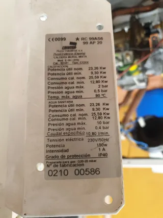 Placa Electrónica Caldera Cointra